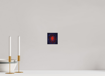 10 x 11 cm, Fine Art Print auf Metal Selbst-Bild. Innerer Übergang