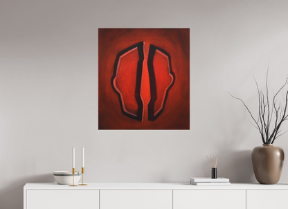 70 x 77,7 cm, Alu-Dibond mit Aufhängung Selbst-Bild. Öffnung