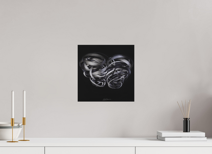 30 x 30 cm, Alu-Dibond mit Aufhängung Kuss – Verflechtung