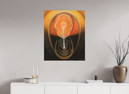 70 x 85,2 cm, Alu-Dibond mit Aufhängung Essenz &amp; Präsenz – die inneren Quellen