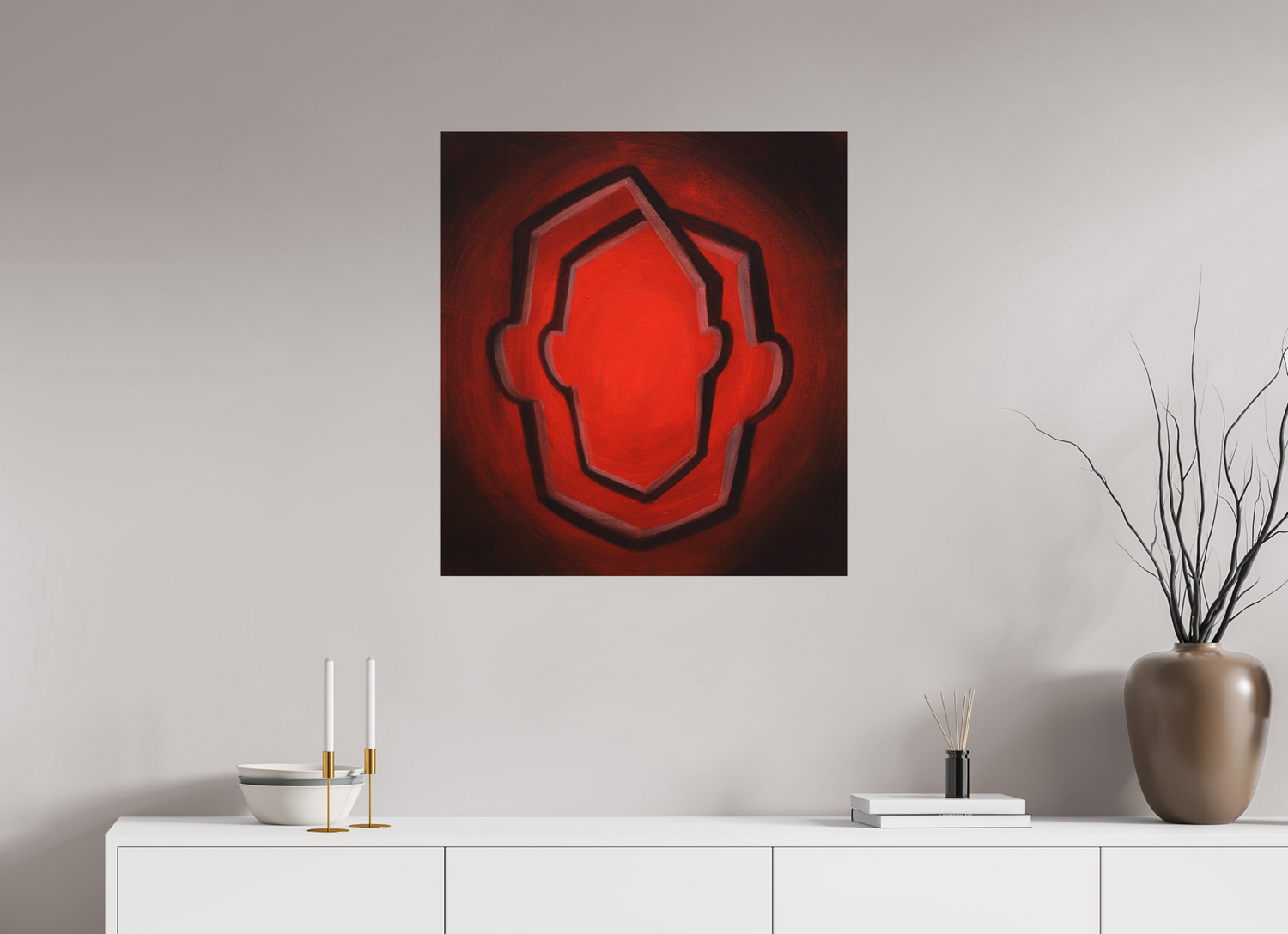 70 x 76,6 cm, Fine Art Print ohne Rahmen Selbst-Bild. Die unendliche Wandlung des Ich