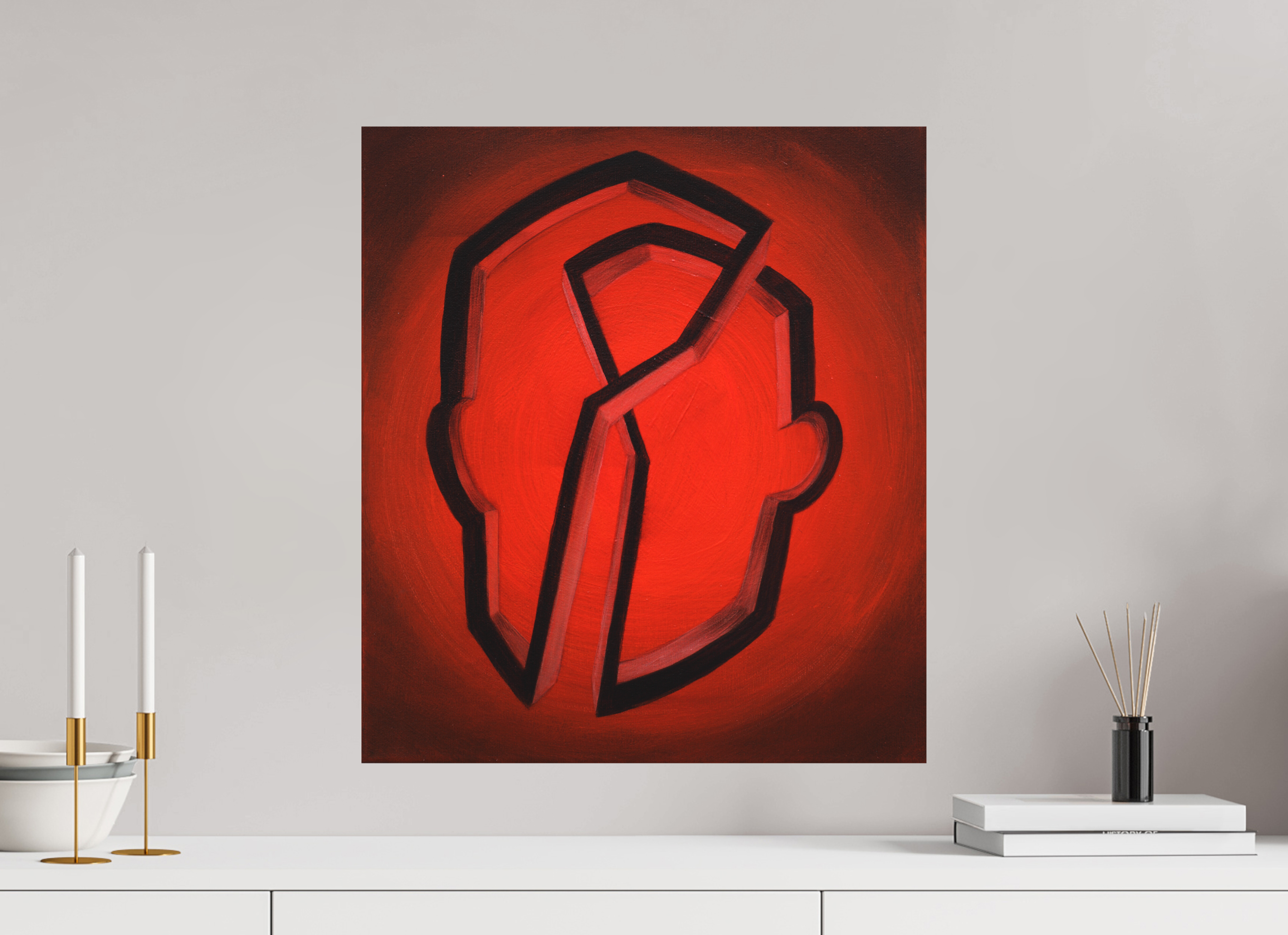 50 x 56,3 cm, Fine Art Print ohne Rahmen Geistige Architektur arbeitstitel