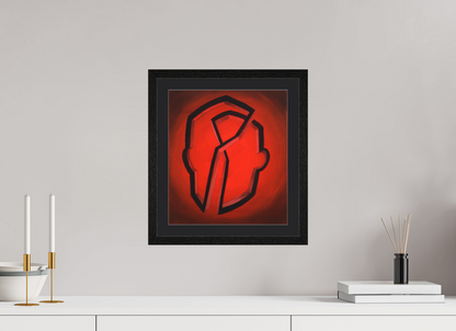 30 x 33,8 cm, Foto Papier schwarzes passapartout und schwarzer rahmen Geistige Architektur arbeitstitel