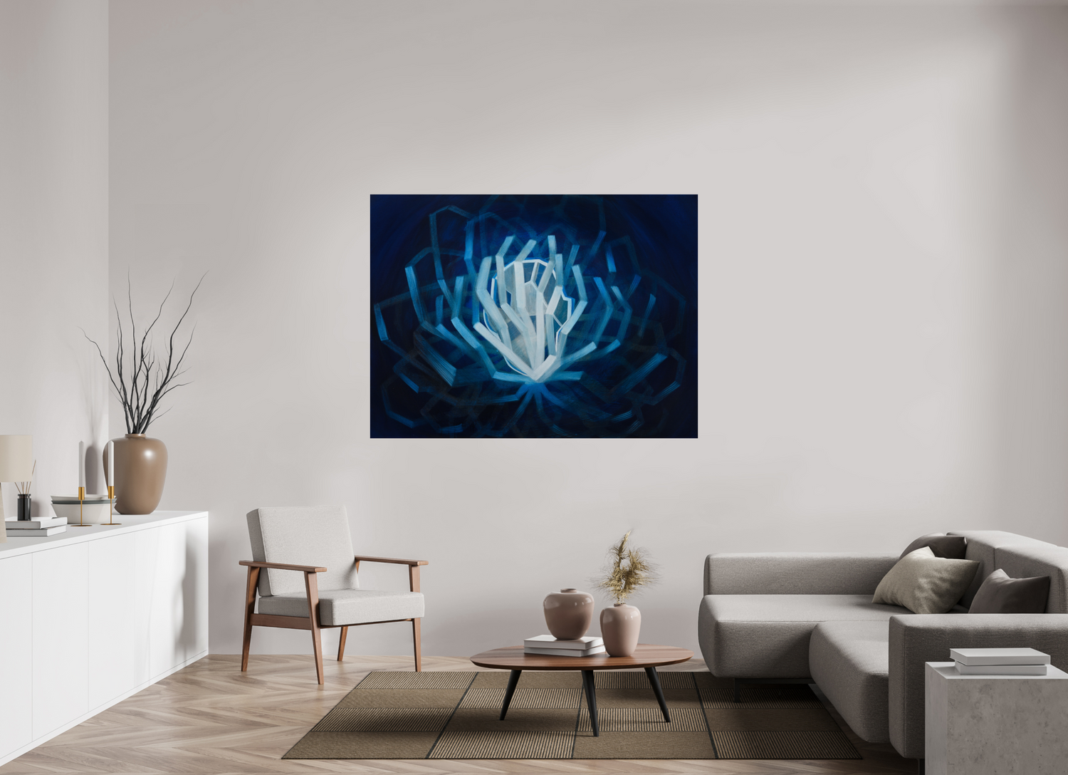 161,3 x 120 cm, Fine Art Print auf Metal Varianten des selbst