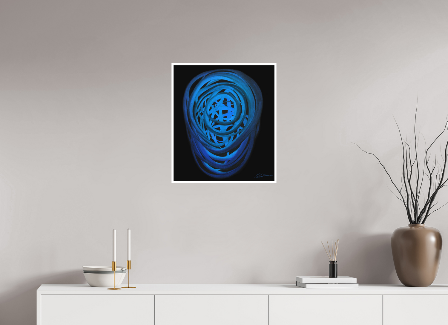 50 x 57,4 cm, Papier ohne Rahmen Wasser | Winter