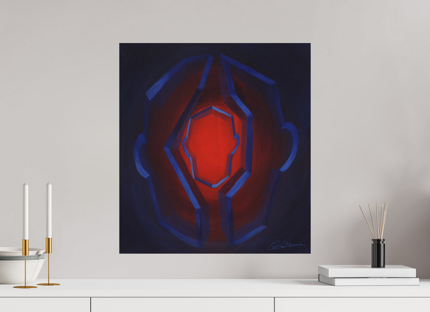 50 x 55 cm, Alu-Dibond-Druck mit Aufhängung Inneres Kind