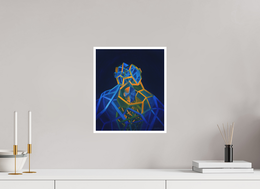 30 x 35,7 cm, Papier ohne Rahmen Trinität – Eltern Kind