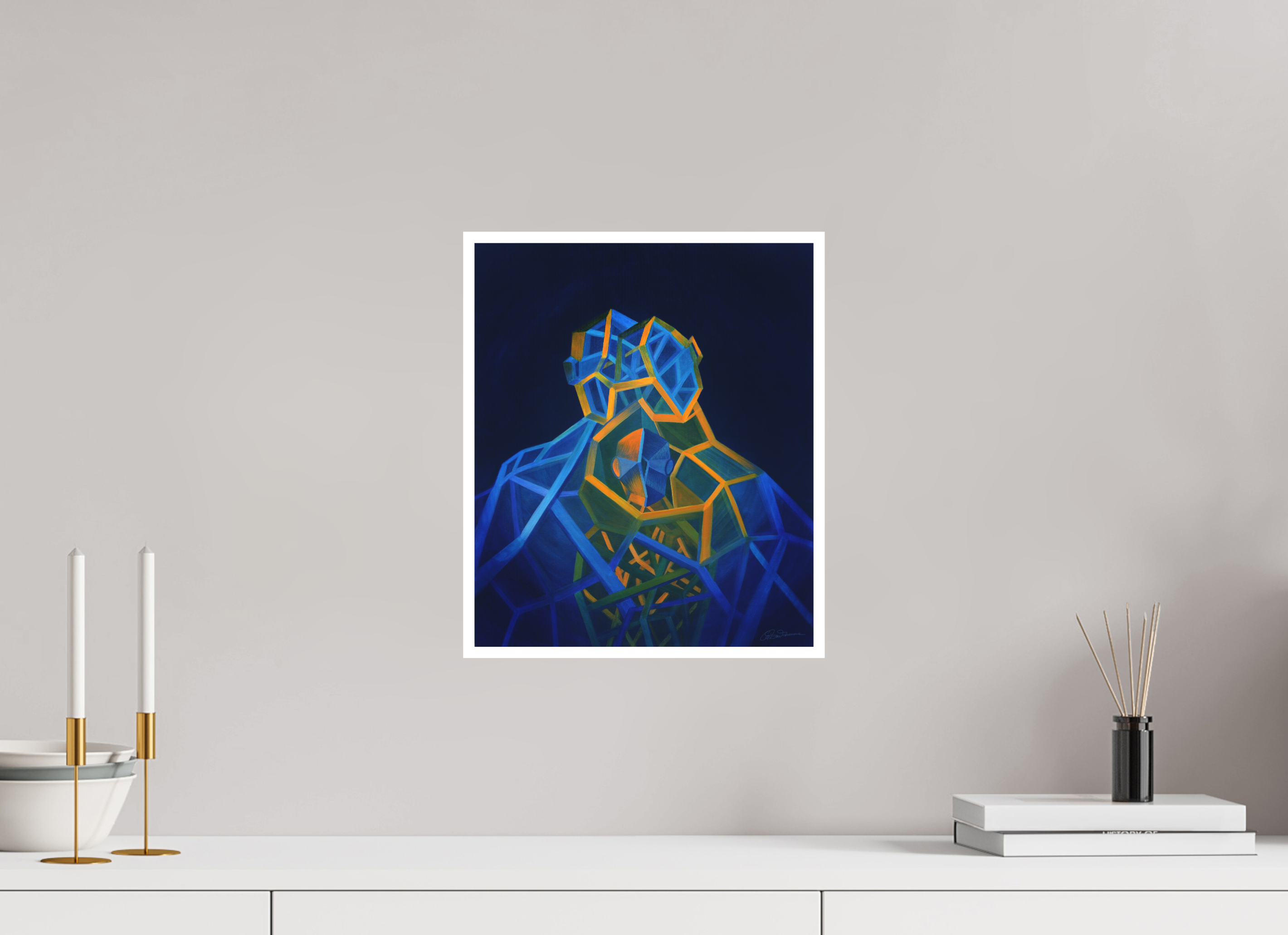 30 x 35,7 cm, Papier ohne Rahmen Trinität – Eltern Kind